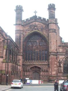Chester Cathedral from Northgate Street